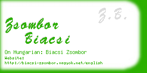 zsombor biacsi business card